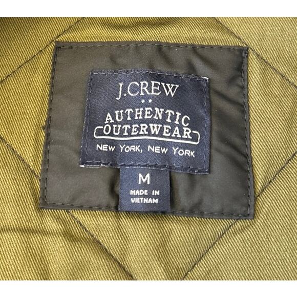 J. Crew Quilted Vest Men's Authentic Outerwear Full Zip Black Size Medium - Picture 6 of 9